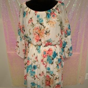 Beautiful floral dress with bell sleeves